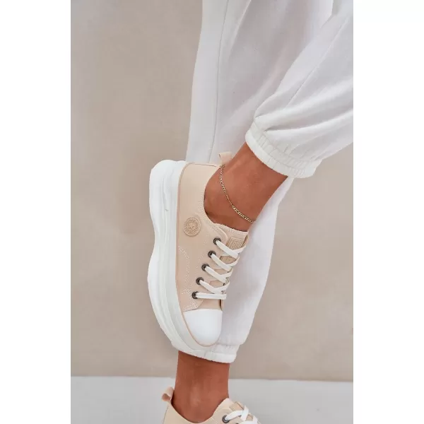  Ženske tenisice BIG STAR NN274127 BEŽ Big Star Shoes 