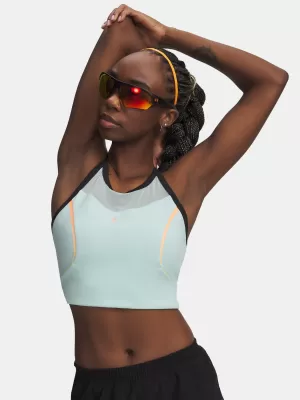 Ženska majica bez rukava UNDER ARMOUR UA VELOCITI ELITE CROP TANK 6009499-703 ZELENA