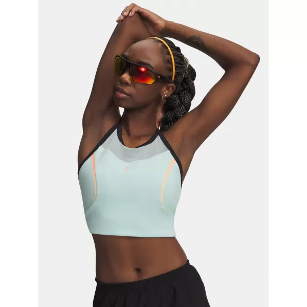  Ženska majica bez rukava UNDER ARMOUR UA VELOCITI ELITE CROP TANK 6009499-703 ZELENA 