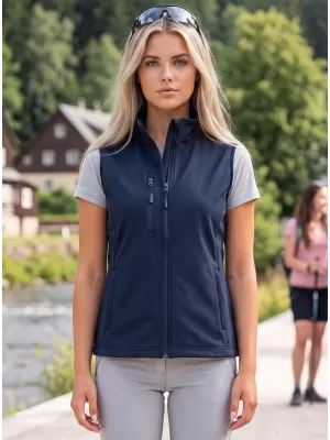 Ženski softshell prsluk ALTISPORT NoPrint NP/ALW965 TAMNOPLAVA