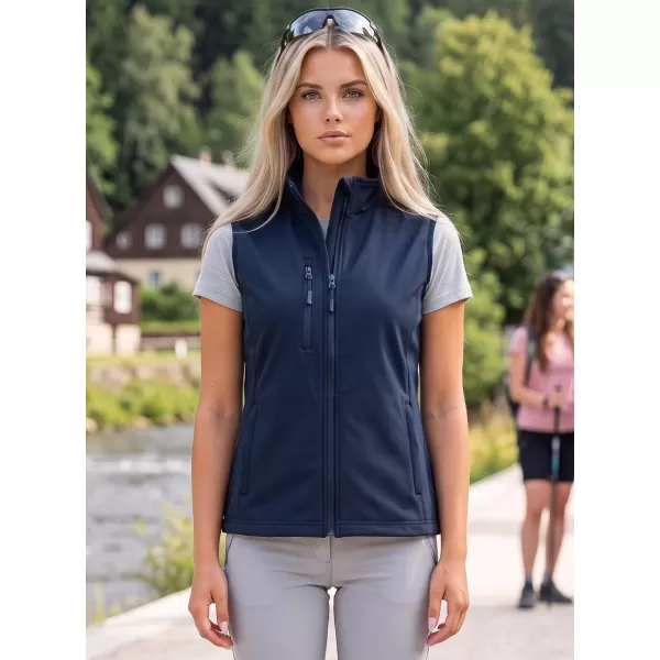  Ženski softshell prsluk ALTISPORT NoPrint NP/ALW965 TAMNOPLAVA 