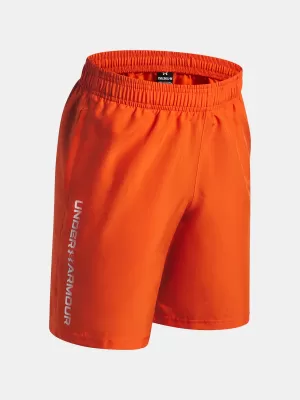Kratke hlače za dječake UNDER ARMOUR UA TECH WOVEN WORDMARK SHORT 1383341-844 NARANČASTA