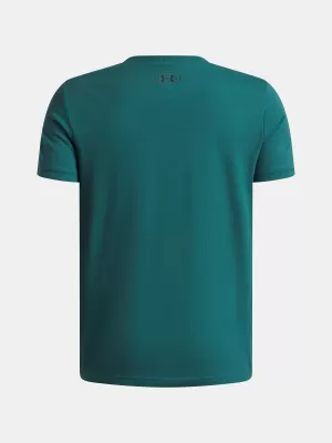 Majica za dječake UNDER ARMOUR UA B LOGO WM COLLAGE SS 6009271-338 ZELENA