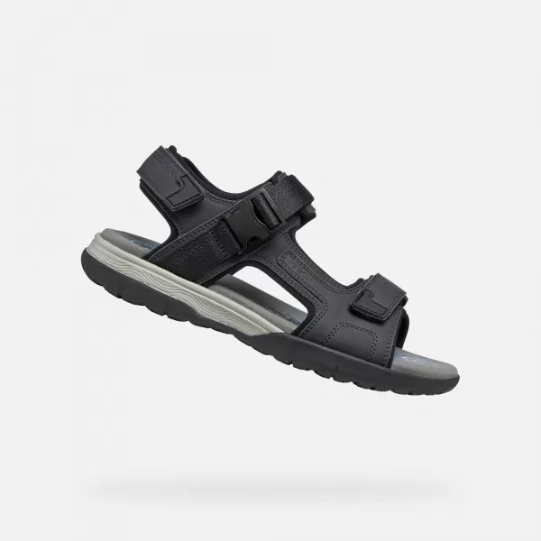  Muške sandale GEOX SPHERICA EC5 G014391 CRNA 