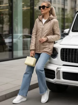 Ženska jakna DSTREET TY5547 KARAMELA