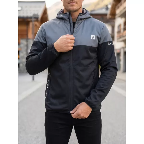  Muška vrhunska softshell jakna ALTISPORT VOJ/ALM051JACK01 SIVKASTO CRNA 
