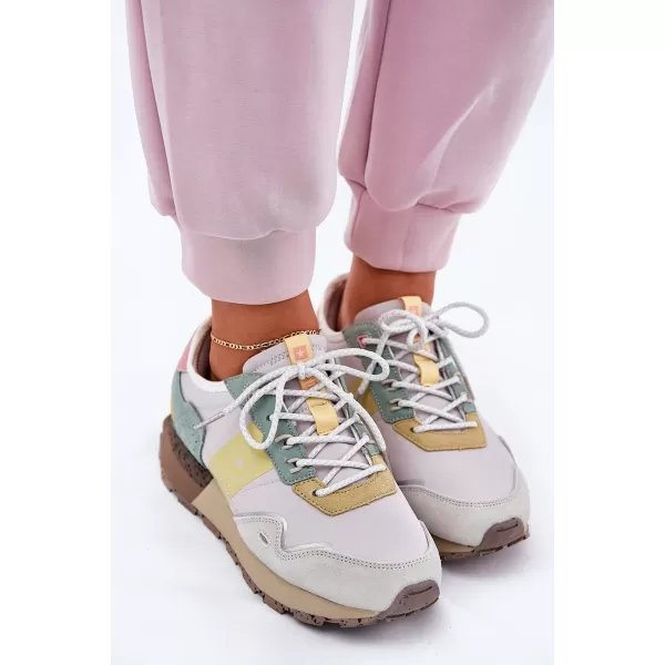  Ženske cipele BIG STAR RR274244 YELLOW/GREY Big Star Shoes 