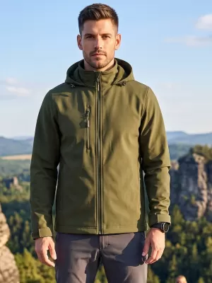 Muška softshell jakna ALTISPORT NoPrint NP/ALM845 VOJNOG