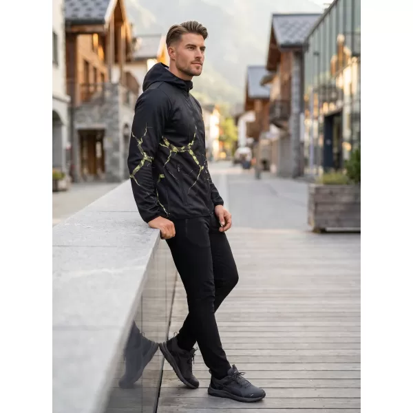  Muška vrhunska softshell jakna ALTISPORT VOJ/ALM129JACK01 CRNAČKI/VOJNIČKI 