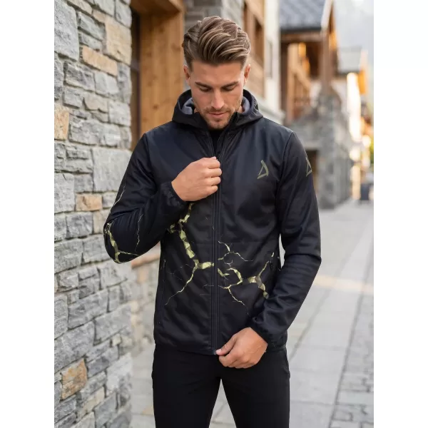  Muška vrhunska softshell jakna ALTISPORT VOJ/ALM129JACK01 CRNAČKI/VOJNIČKI 