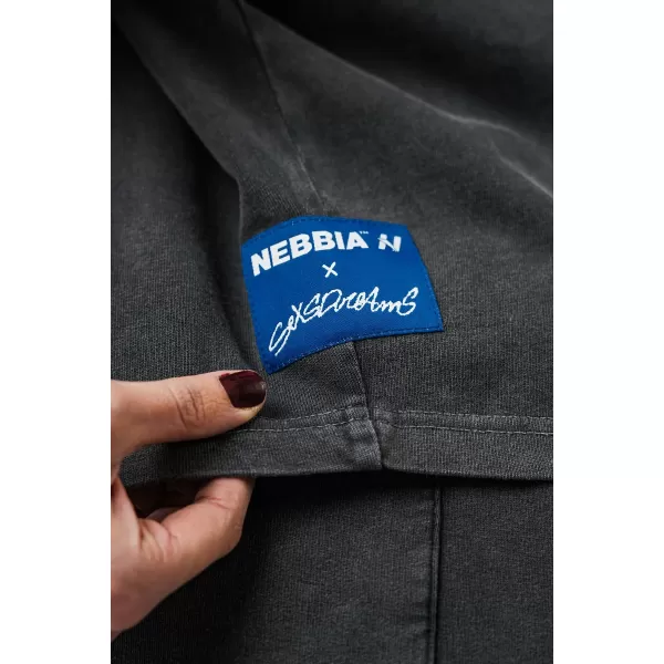  Ženska oversized majica NEBBIA x Sexsdreams 814 CRNA 