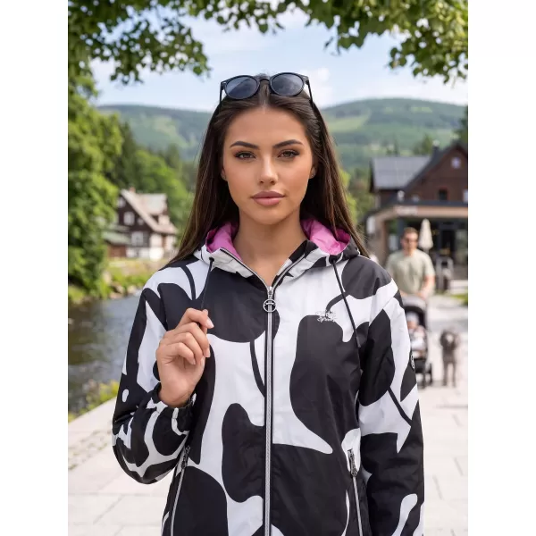  Ženska jakna ALTISPORT HELSIE CRNO/BIJELO 