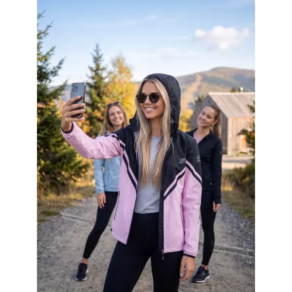  Ženska vrhunska softshell jakna ALTISPORT VOJ/ALW101JACK01 RUŽIČASTO CRNA 