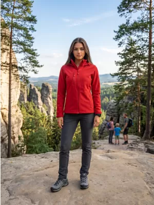 Ženska softshell jakna ALTISPORT NoPrint NP/ALW945 CRVENA