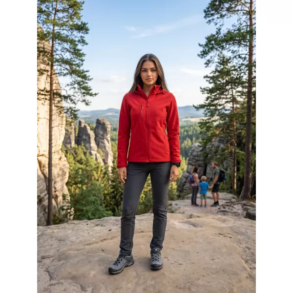 Ženska softshell jakna ALTISPORT NoPrint NP/ALW945 CRVENA 