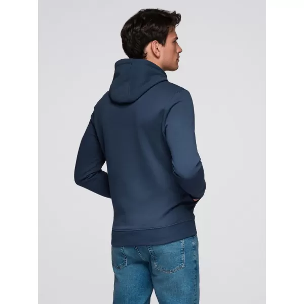  Muški sweatshirt OMBRE B1714 TAMNOPLAVA 