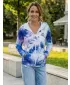 Ženska premium majica s patentnim zatvaračem ALTISPORT VOJ/ALW127MI02 PLAVA/LJUBIČASTA