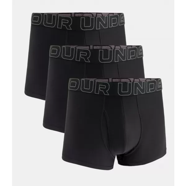  Muške bokserice UNDER ARMOUR M UA PERF TECH 3IN CRNA 