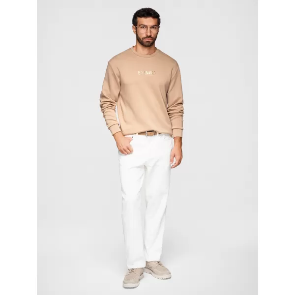  Muški sweatshirt OMBRE OM-SNBC-0199 BEŽ 