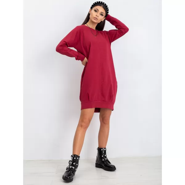  Haljina BASIC FEEL GOOD RV-TU-5184.93P TAMNOCRVENA 