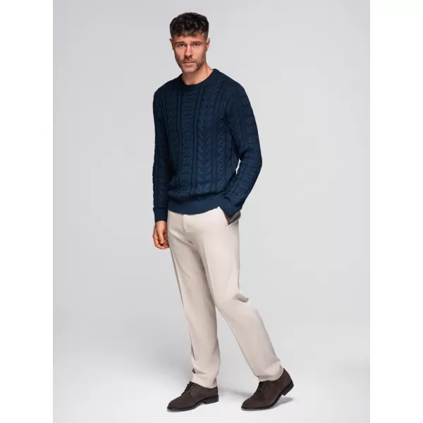  Muški pulover OMBRE OM-SWSW-0173 TAMNOPLAVA 
