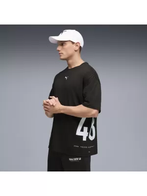 Muška majica kratkih rukava PUMA M GRAPHIC OVERSIZED TEE 528528_01 PUMA CRNA