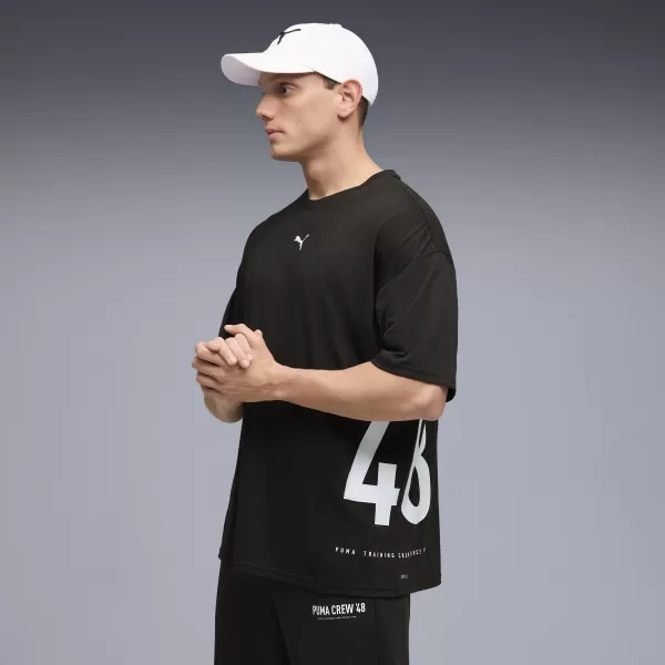  Muška majica kratkih rukava PUMA M GRAPHIC OVERSIZED TEE 528528_01 PUMA CRNA 