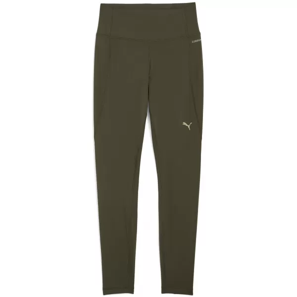  Ženske tajice PUMA W CLOUDSPUN TIGHT - HW FL 527452-70 TAMNOMASLINASTO 