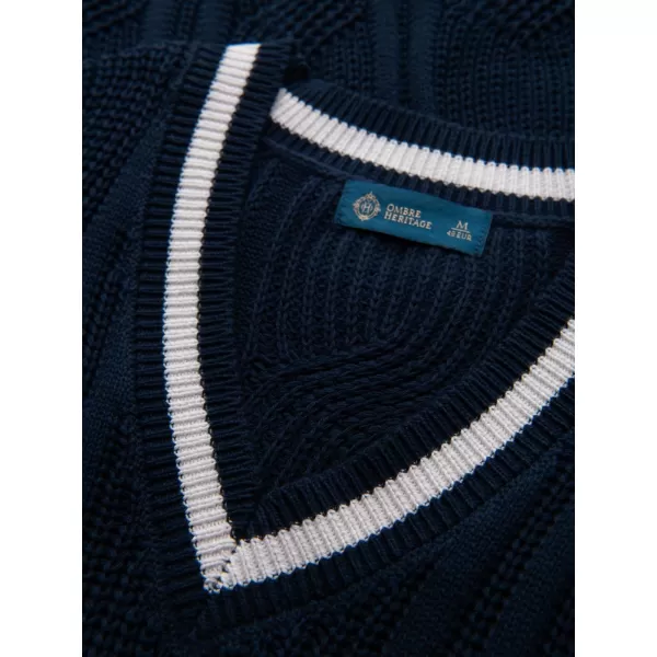  Muški pulover OMBRE OM-SWSW-0151 TAMNOPLAVA 