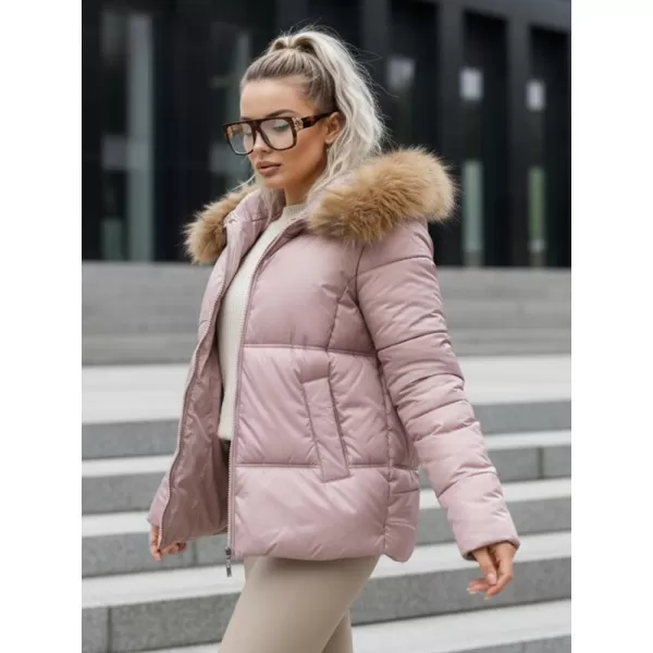  Ženska jakna DSTREET TY5526 RUŽIČASTA 