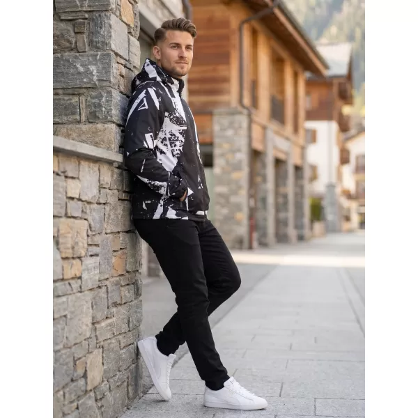  Muška vrhunska softshell jakna ALTISPORT VOJ/ALM079JACK01 CRNO-BIJELO 