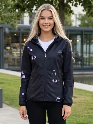 Ženska vrhunska softshell jakna ALTISPORT VOJ/ALW077JACK01 CRNA/LJUBIČASTA