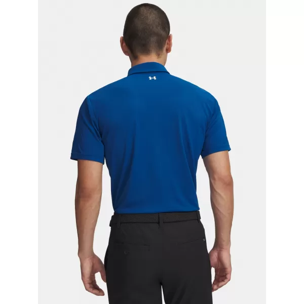  Muška majica kratkih rukava UNDER ARMOUR UA T2G PIQUE POLO 6012303-426 PLAVA 