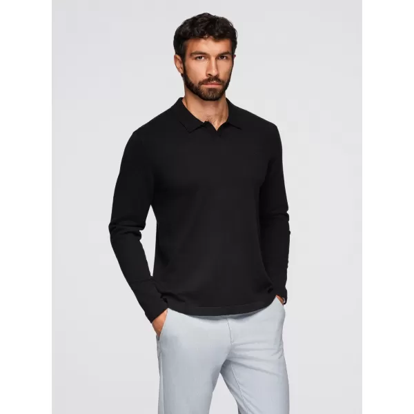  Muški pulover OMBRE OM-POLS-0140 CRNA 