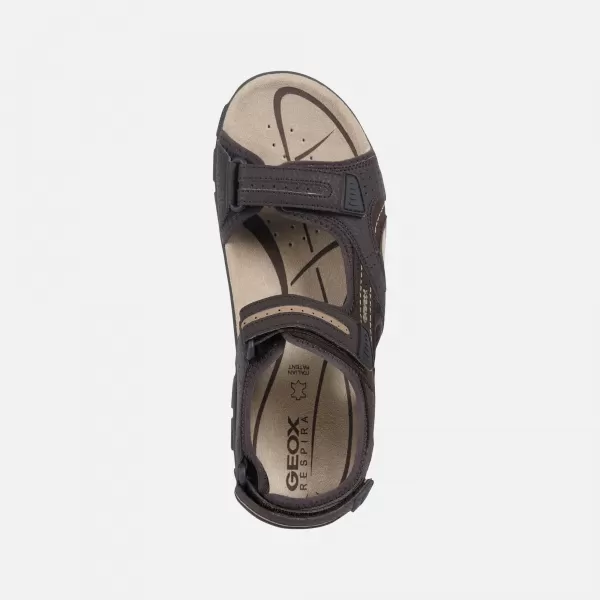  Muške sandale GEOX UOMO SANDAL STRADA G003039 TAMNO SMEĐA 