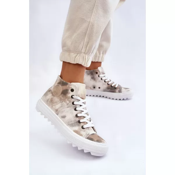  Ženske tenisice BIG STAR LL274047 WHITE/OLIVE Big Star Shoes 