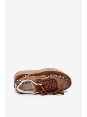 Ženske tenisice BIG STAR OO274A313 SMEĐA/BEŽ Big Star Shoes