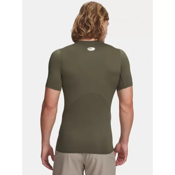  Muška majica kratkih rukava UNDER ARMOUR HG ARMOUR COMP SS 1361518-390 ZELENA 
