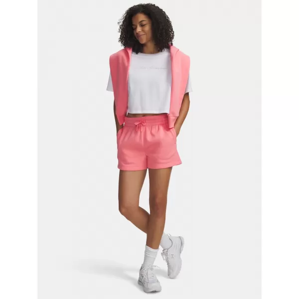  Ženske kratke hlače UNDER ARMOUR RIVAL FLEECE SHORT 1382723-600 RUŽIČASTA 