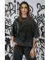 Ženska oversized majica NEBBIA x Sexsdreams 814 CRNA