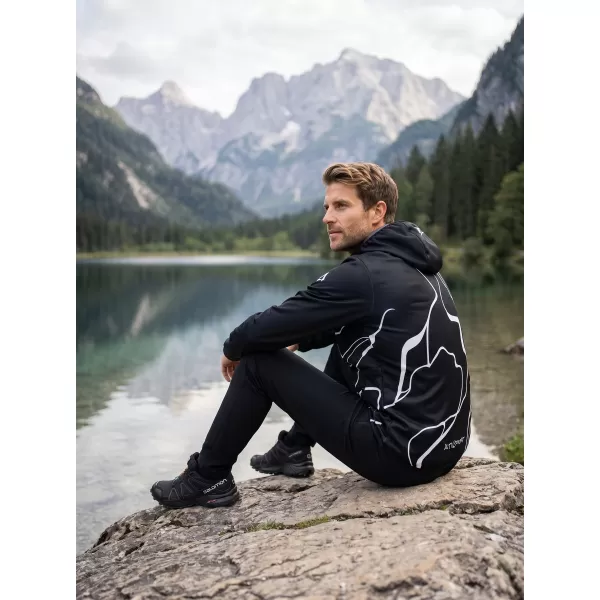  Muška vrhunska softshell jakna ALTISPORT VOJ/ALM073JACK01 CRNA 