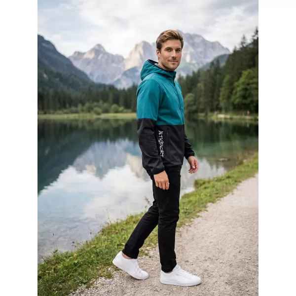  Muška vrhunska softshell jakna ALTISPORT VOJ/ALM051JACK01 KEROZIN/CRNA 