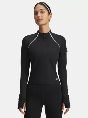 Ženska majica kratkih rukava UNDER ARMOUR UA VELOCITI PRO CW HALF ZIP 6004015-001 CRNA