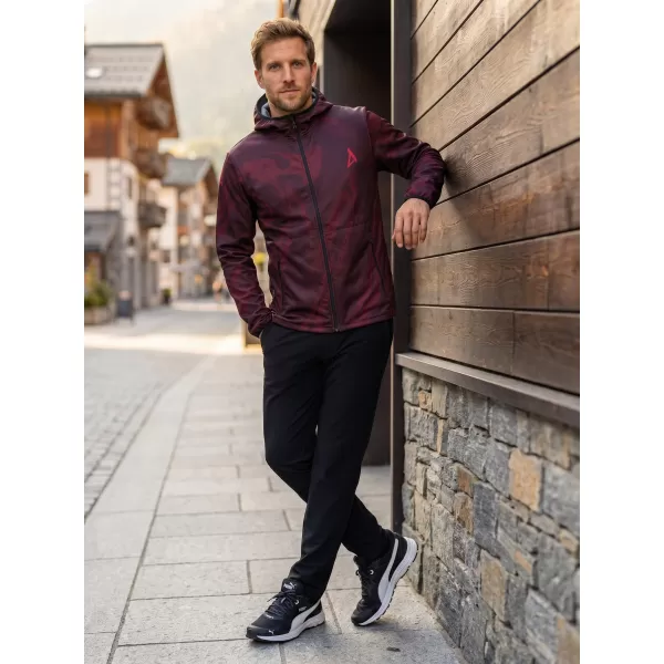  Muška vrhunska softshell jakna ALTISPORT VOJ/ALM072JACK01 VINO/CRVENO 