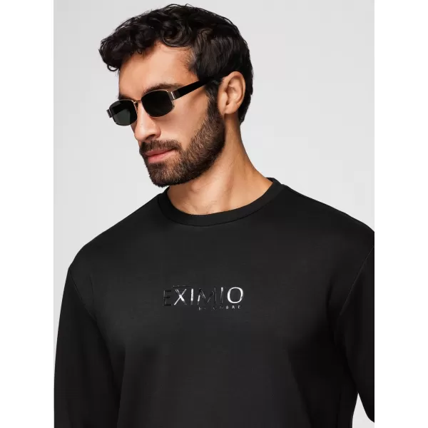  Muški sweatshirt OMBRE OM-SNBC-0199 CRNA 