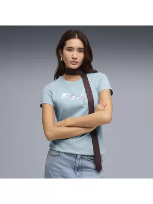Ženska majica kratkih rukava PUMA GRAPHICS TEE 3 691912_47 MORSKA PJENA