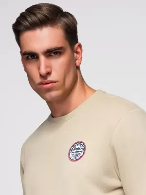 Muški sweatshirt OMBRE B1713 BEŽ