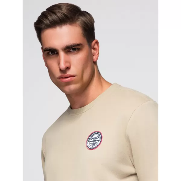  Muški sweatshirt OMBRE B1713 BEŽ 