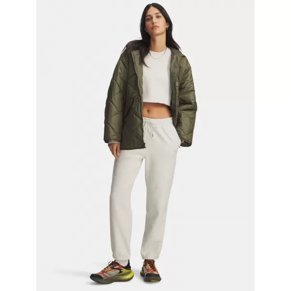  Ženske trenirke UNDER ARMOUR ICON TERRY VARSITY JOGGER 6004858-110 BIJELA 