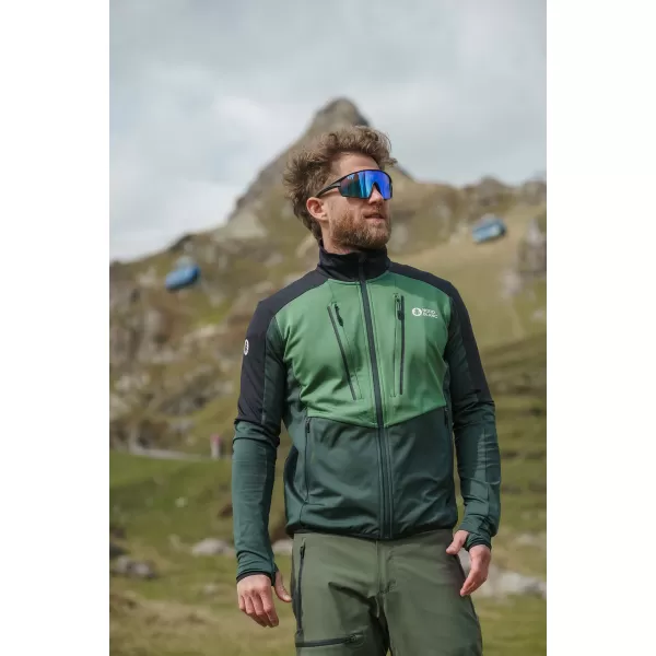  Muški powerfleece duks NORDBLANC GROAN NBWFM8282 TAMNO ZELENA 